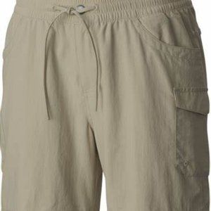 Columbia Cargo Shorts Short UPF 30 Omni Shade Size L Beige Outdoors High Rise